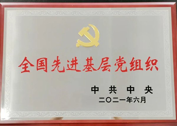 被中共中央授予“全國(guó)先進(jìn)基層黨組織”榮譽(yù)稱號(hào)。