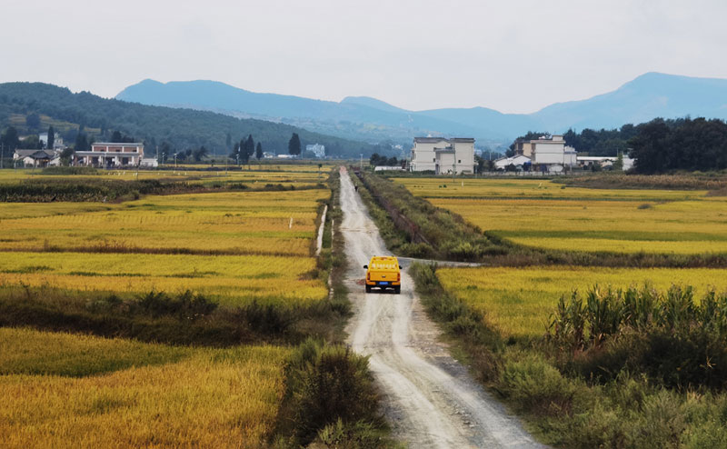 供電服務(wù)車駛?cè)肭Ъ胰f(wàn)戶。阮松萍攝