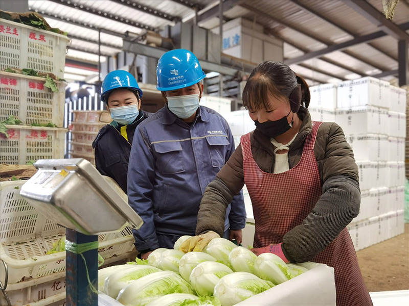 冷庫(kù)保鮮，24小時(shí)后鮮又甜的蔬菜即送達(dá)至粵港澳大灣區(qū)客戶(hù)手中。阮松萍攝