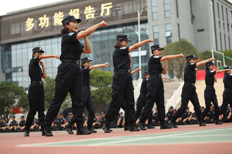 來自全國的移民管理警察參加培訓。受訪者供圖