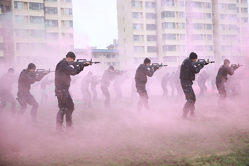 來自全國的移民管理警察參加培訓。受訪者供圖